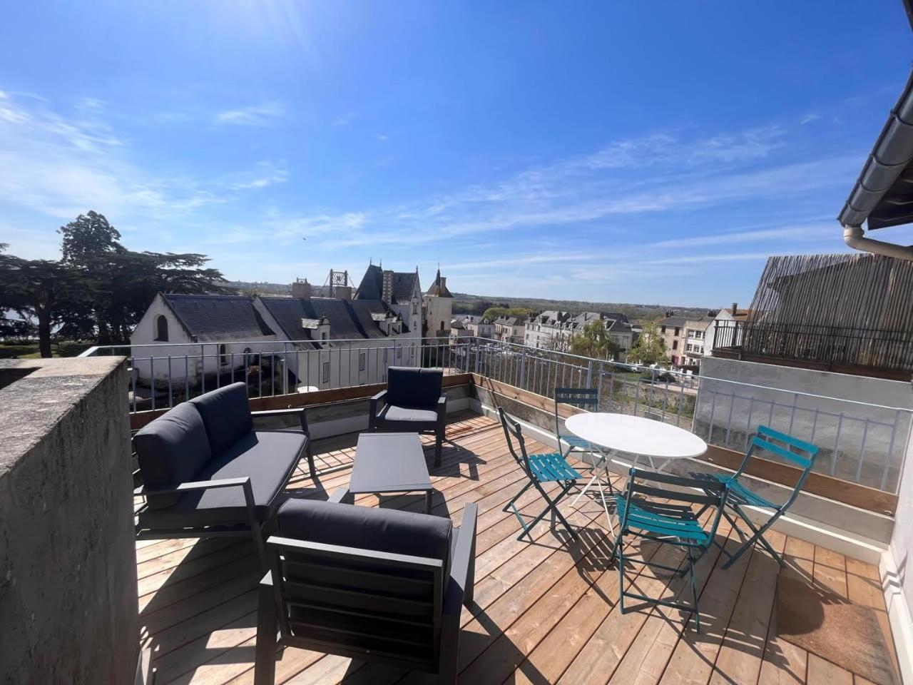 Grand Gite Terrasse Vue Loire Et Chateau D'Ancenis Ngoại thất bức ảnh